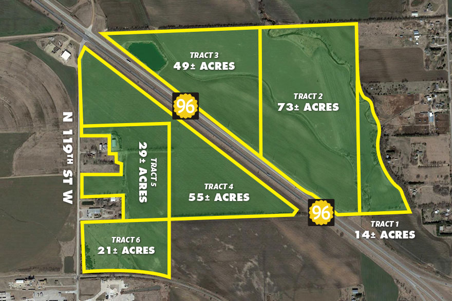 (MAIZE) ABSOLUTE Tract 4 55± Acres Of Undeveloped Land, 55 ± Acres
