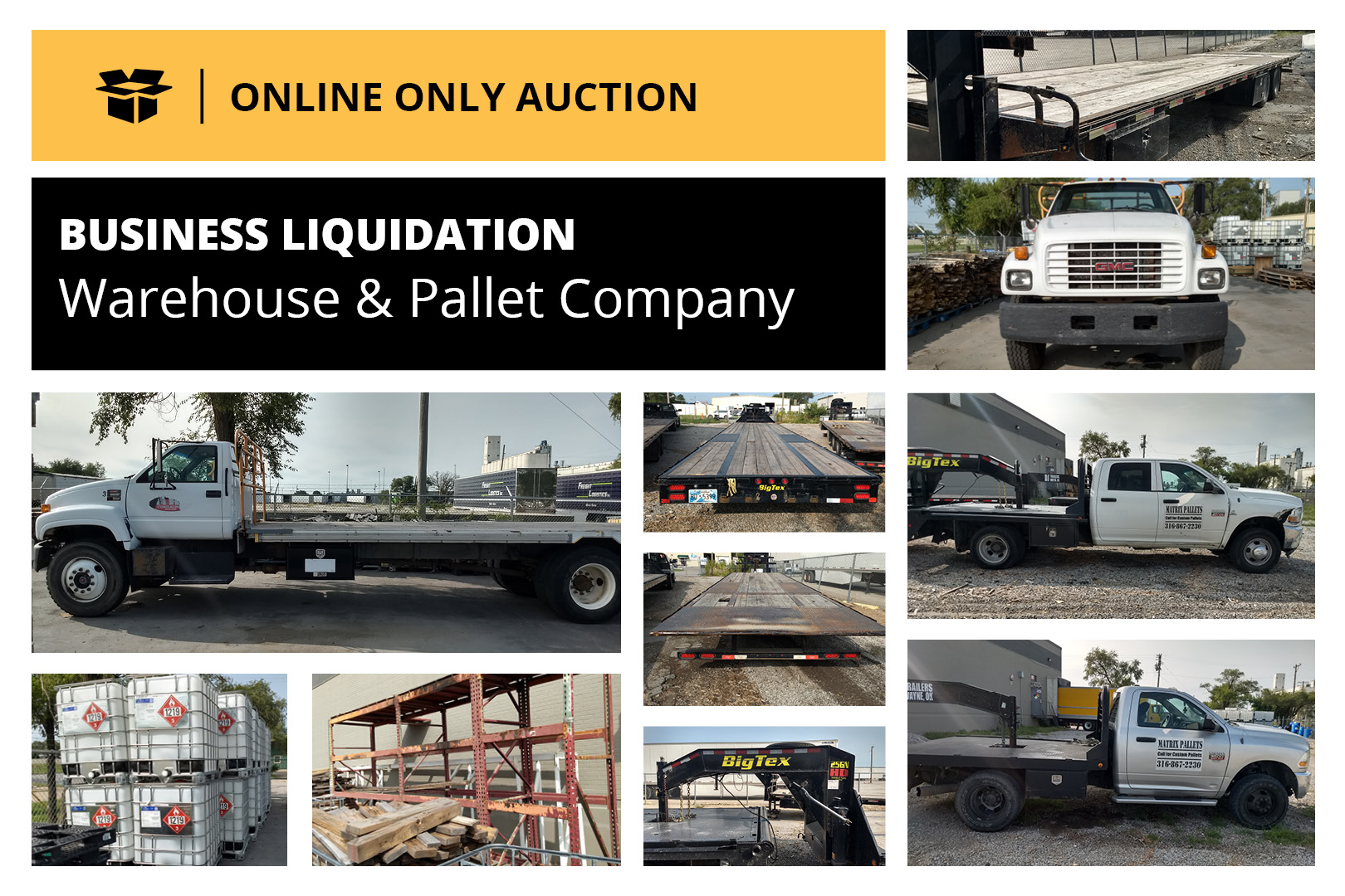 Warehouse And Pallet Company Liquidation, 3500 N. Santa Fe , Wichita, KS 67219 McCurdy Real