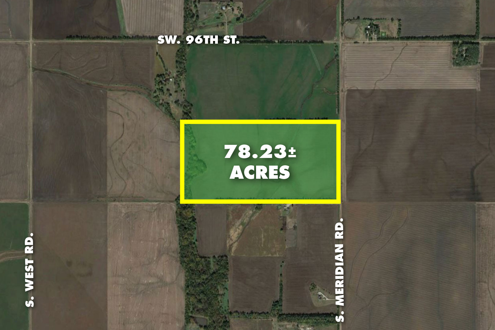 (Sedgwick) 78.23 +/ Acres On S. Meridian, 9835 S. Meridian Rd