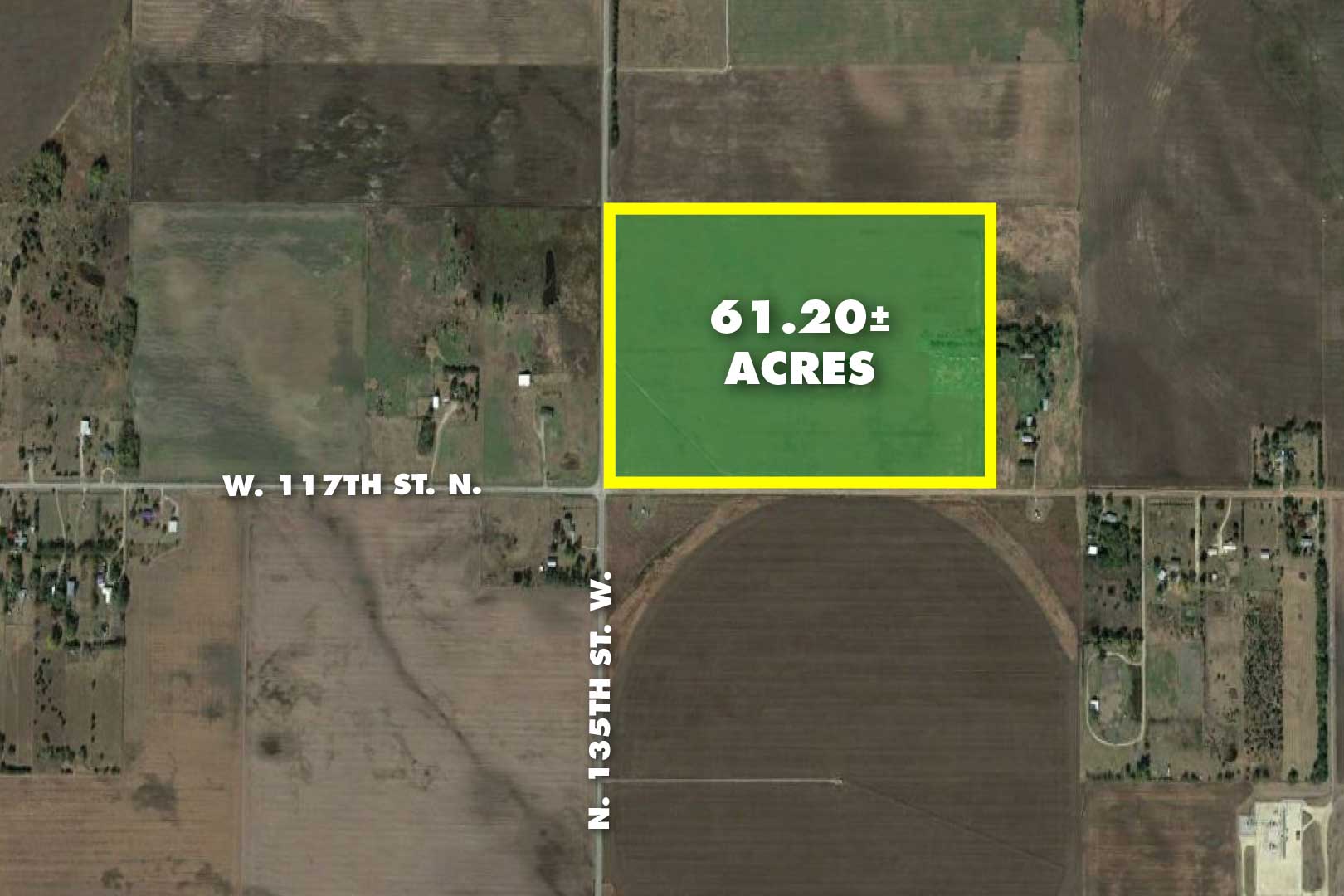 (Sedgwick County) ABSOLUTE 61.2 +/ Acres, 61.2 +/ Acres W. 117th St