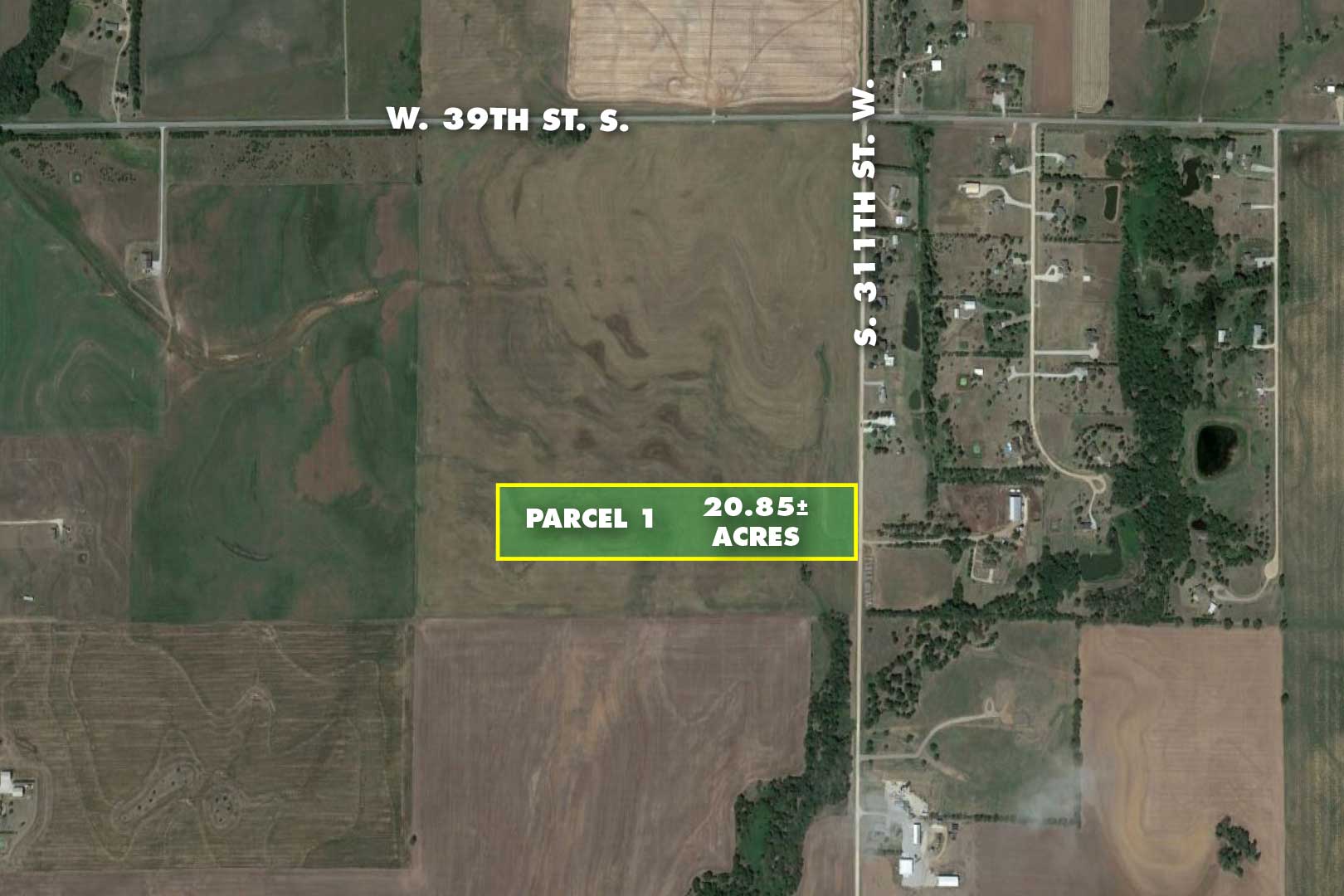 (Sedgwick County) Parcel 1 20.85+/ Acres Potential Homesite, 20.85 +/ Acres On S. 311th St