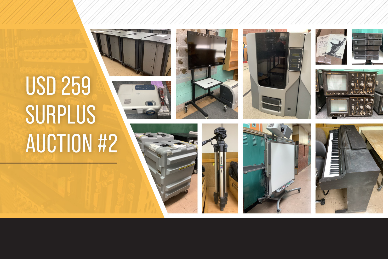 USD 259 Surplus Auction 2, 6123 E. 11th St. N., Wichita, KS 67208