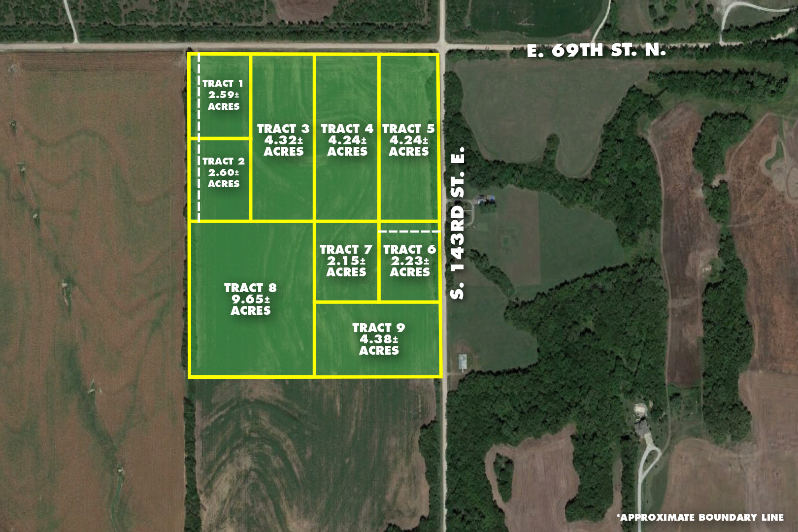 (Sedgwick County) 40 +/ Acre MultiTract, 40 +/ Acres At E. 69th St